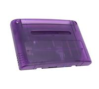 Cartuccia di Gioco 3000 in 1, Scheda di Gioco V1 Super 3000 in 1, Scheda di Memoria Integrata da 8GB, Scheda Masterizzatore SFC per Console di Gioco SNES/SFC (viola