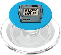 Cartuccia di gioco retrò Blow On It 80s 90s Art PopSockets PopGrip per MagSafe