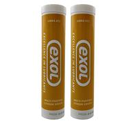 Cartuccia di grasso multiuso EP2 tubo EXOL grasso al litio 400g (confezione da 2)