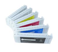 Cartuccia di inchiostro compatibile da 600 ml T7251 T7254 T725A riempito con opere di inchiostro DTG con SureColor F2000 F2100 F2130 F2140 Stampanti tessili(T7251-Black)