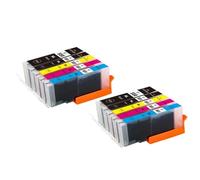 Cartuccia di inchiostro compatibile per MG5450 MG5550 MG5650 MG6450 MG6650 IP7250 Stampanti funziona con 550 551 PGI 550xl CLI 551xl(2BK2PBK2C2M2Y)