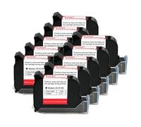Cartuccia di inchiostro for stampante portatile da 12,7 mm 1-10PCS Cartuccia di inchiostro nero for stampante a getto d'inchiostro termico ad asciugatura rapida eco solvente 600 DPI per testo codice a