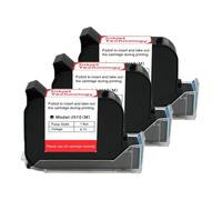 Cartuccia di inchiostro for stampante portatile da 12,7 mm 1-10PCS Cartuccia di inchiostro nero for stampante a getto d'inchiostro termico ad asciugatura rapida eco solvente 600 DPI per testo codice a