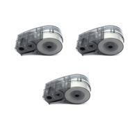 Cartuccia di nastro d'inchiostro compatibile con la stampante Bmp Plus Lab nero su bianco 6. 35mmX6. Nastro per etichette in poliestere da 4 m M21 250 488(3pcs)