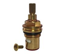 Cartuccia di ricambio per miscelatore a disco in ceramica, 1/2", lunghezza 53,5 mm, 7,3 mm x 20 scanalature, per rubinetti Grohe, Astracast, Blanco, Carbodur (1 rosso)