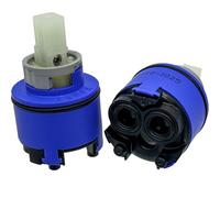 Cartuccia di Ricambio per Miscelatore Monocomando 35mm Bassa con distributore 2 Piedini in Ceramica Kerox K35OP