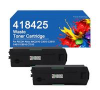 Cartuccia di ricambio per toner di scarto ad alta resa 418425 per stampante RIC0H Aficio IM C2000 C2500 C2510 C3000 C3010 C3510, facile da installare e utilizzare.,418425 -2SET