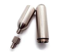 Cartuccia di ricarica CO2 Adattatore for bombola di gas filettata ricaricabile Riciclo aria Contenitore bombola Pneumatico(33g 1-2 Cartridge)