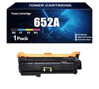 Cartuccia di toner ad alta resa 652A compatibile con chip per HP CF320A CF321A CF322A CF323A per stampante HP M680dn M680f M680z 1 pacchetto BK C M Y 16500 Pagine ,Y-1 piece