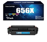 Cartuccia di toner ad alta resa compatibile per HP 656X CF460X CF461X CF462X CF463X per stampante HP M652n M652dn M653dn M653x M653dh con inchiostro a chip 1 confezione BK C M Y,C-1 piece