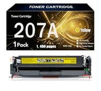 Cartuccia di Toner Colore Compatibile per HP 207A con Chip | Sostituzione per HP Color LaserJet Pro M283fdw M283fdn M283cdw M282nw M255dw M255nw - 1.600 Pagine / 1.400 Pagine,Yellow