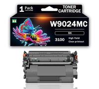 Cartuccia di toner compatibile HP W9024MC Bk con chip, compatibile con stampante multifunzione HP Laser-jet Managed MFP E40040 E40040dn E42540f,Black-3100 Page