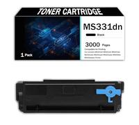 Cartuccia di toner compatibile modello MS331dn di ricambio per stampanti Lexmark MS331dn MS431dn MS431dw MX331adn MX431adn MX431adw MX432adwe, stampa nitida, con chip,Black-3000Page