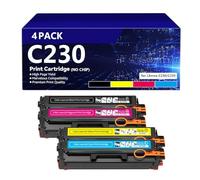 Cartuccia di toner di ricambio per Xerox C230 C235 006R04383/84/85/86, capacità standard 1500 pagine per stampante a colori Xerox C235 C230 (senza chip),Set-1500pages