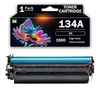 Cartuccia di toner nero 134A 134X 135A 135X con chip di ricambio per stampante HP MFP M209dw M209dwe M234dw M234sdn M234sdne M234sdw M234dwe, stampa nitida, alta resa,134A-1500 Page
