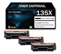 Cartuccia di toner nero ad alta capacità 135X W1350X di ricambio per stampante HP MFP M209dw M209dwe M234dw M234sdn M234sdne M234sdw M234dwe M234sdw M234sdwe, con chip,Black-3PCS