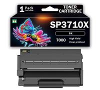 Cartuccia di toner nero ad alta capacità compatibile per Ricoh SP3710 SP3710X da utilizzare con la stampante laser Ricoh Aficio SP3710SF SP3710DN M320F P311, può aggiungere inchiostro,7000Page-1PCS
