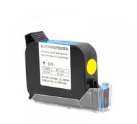 Cartuccia d'inchiostro 2588 JS12 42ML 12,7 mm Nero Rosso Blu Verde Asciugatura rapida Altezza di stampa Universale Compatibile con stampante a getto d'inchiostro portatile(12.7mm-Yellow)