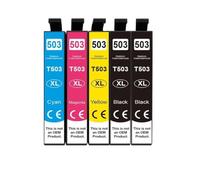 Cartuccia D'inchiostro 503XL Compatibile Con Epson XP-5200 WF-2960DWF | Compatibile Con 503XL, Inchiostro Completo, CMYK A 4 Colori, Adatto For XP-5200 WF-2960DWF/2965DWF, Resa Elevata(5PCS)