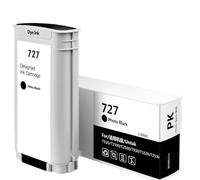 Cartuccia D'inchiostro 727 Da 130 Ml, Compatibile Con HP C1Q12A, B3P23A, B3P24A, B3P19A, B3P20A, B3P21A, T930, T920, T1500, T2500, T1530 E T2530 Le Stampanti(1pc PBK 130ml)