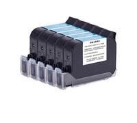 Cartuccia d'inchiostro a base solvente ad asciugatura rapida da 5 pezzi 600 DPI da 12,7 mm for stampante a getto d'inchiostro portatile online per testo codice a barre data ora, ecc(5 White ink)