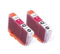 Cartuccia d'inchiostro CLI-42 CLI42 con chip, compatibile con stampante Canon Pro-100 100S(2pcs C-42 M)