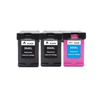 Cartuccia d'inchiostro compatibile, compatibile for HP 304 304XL for stampante DeskJet 2620 2625 2630 2635 3700 3720 3730 3735 Envy 5010 5010 5020(2Black 1Color)