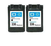 Cartuccia d'inchiostro compatibile con i materiali di consumo della stampante 336 342 Deskjet 5440 PSC1510 Photosmart 1500 C3100 C3180 D5420 6310 per il numero di parte 8K1927225B(2Pack Black)