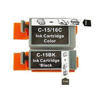 Cartuccia d'inchiostro compatibile for C-aon BCI15 BK/C BCI-16 BCI16 i70/i80 DS700/DS810 for stampante P-IXA iP90 mini220(One set 2PCS)