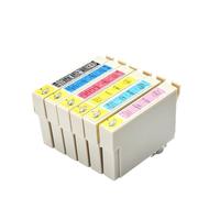 Cartuccia d'inchiostro, compatibile for Epson, T0801-T0806 | Utilizzo R265/RX610, set di sei colori, design dotato di chip, facile sostituzione(One set 6Colors)
