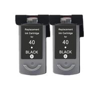 Cartuccia d'inchiostro compatibile PG40 CL41, compatibile for Canon PG 40 41 Pg-40 Cl-41 for stampante IP1600 IP1200 IP1900 MP140 MP150 MX300 MX310 MP160(2Pack BK)