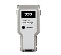 Cartuccia D'inchiostro Da 300 Ml 727 C1Q12A B3P23A B3P19A B3P20A B3P21A, Compatibile Con HP Stampanti DesignJet T920/ T930/T1500/T1530/T2500/T2530(727-300ML-PBK)