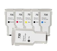Cartuccia d'inchiostro for stampante HP 730 H-P730 DesignJet T1600 T1600dr T1700 T1700dr T2600 T2600d P2V68A P2V69A P2V70A(1 set 6 colors)
