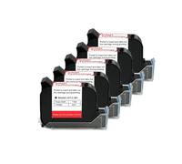 Cartuccia d'inchiostro for stampante portatile da 12,7 mm, cartuccia d'inchiostro nera for stampante termica a getto d'inchiostro solvente ad asciugatura rapida da 600 DPI per testo codice(5PCS)