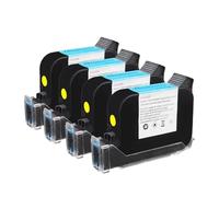 Cartuccia d'inchiostro gialla per stampante a getto d'inchiostro portatile compatibile con la macchina da stampa per tubi a filo elettrico Inchiostro a base solvente ad asciugatura rapida 127 254(1xYe
