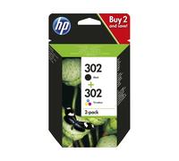 HP Confezione da 2 cartucce d'inchiostro nero/tricromia originali 302