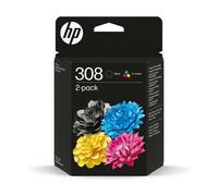 HP Confezione da 2 Cartucce di Inchiostro Nero/Tricromia Originali 308