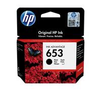 HP 653 Black Original Ink Advantage Cartridge cartuccia d'inchiostro 1 pezzo(i) Resa Standard Nero