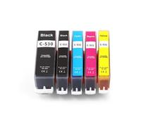 Cartuccia d'inchiostro PGI-530 CLI-531 PGI530 CLI531, compatibile con Canon, compatibile con cartuccia d'inchiostro della stampante PIXMA TS8750 TS8751(5Color-1set)