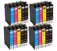 Cartuccia d'inchiostro QSYRAINBOW T1281 per 12XL 1281 compatibile con i materiali di consumo della stampante SX125 SX130 SX230 SX235W SX420W SX425W SX430W SX435W per il numero di parte 1281(20pcs)