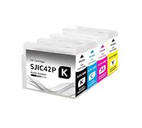 Cartuccia d'inchiostro SJIC42P SJIC41P compatibile for Epson Color Works | CW-C4000e C4000 C4000U, stampa di etichette, capacità 80 ml, versione EU NA(EU. SJIC42)
