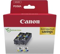 Canon 1511B025 cartuccia d'inchiostro 2 pz Originale Nero, Ciano, Magenta, Giallo