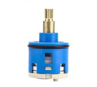 Cartuccia doccia in ottone da 33 mm, valvola deviatrice a 3 vie, ricambio per miscelatori, controllo caldo e freddo, finitura blu, misura standard