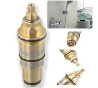 Cartuccia doccia termostatica Br-Ass, cartuccia termostatica di ricambio Br-Ass, sostituzione C/artridge doccia, R/eplacement S/hower C/artridge,Controllo della temperatura Br/Ass Re/Posizionamento