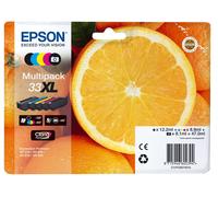 Cartuccia Epson 33 5 Pezzi Nero + Colore XL T3357