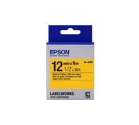 Cartuccia Etichetta Epson Pastel LK-4YBP Nero/Giallo 12mm (9m) C53S654008