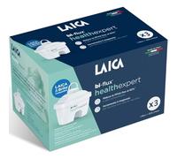 LAICA Healthexpert - Cartuccia filtro dell'acqua riduce PFA fino al 92%, rafforza il magnesio, riduce la microplastica, cloro, calcare e metalli pesanti, compatibile con brocche Brita, 3 mesi x 150 l