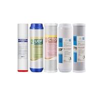 Cartuccia filtro acqua universale 1/5 micron 10" PP cotone carbone attivo set sostituzione filtro purificatore acqua addolcitore(UDF boxed)