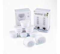 Cartuccia Filtro Al Carbone di Ricambio da 8 Pezzi per Mangiatoie per Animali Domestici Filtro di Ricambio Al Carbonio per Fontane PetSafe Drinkwell Avalon, Pagoda, 2-Gallon,