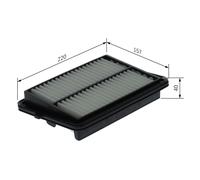 Filtro aria BOSCH F 026 400 649